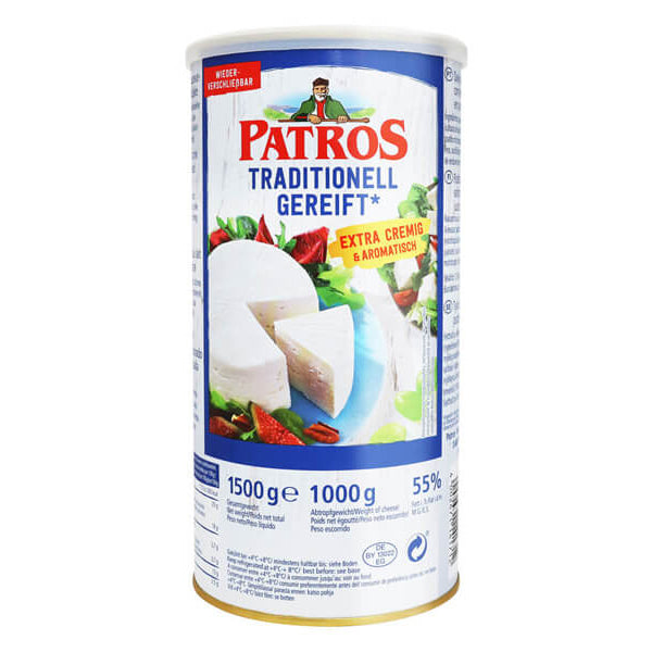 Банка с сыром фета Патрос – 2,2 фунта (1,0 кг)